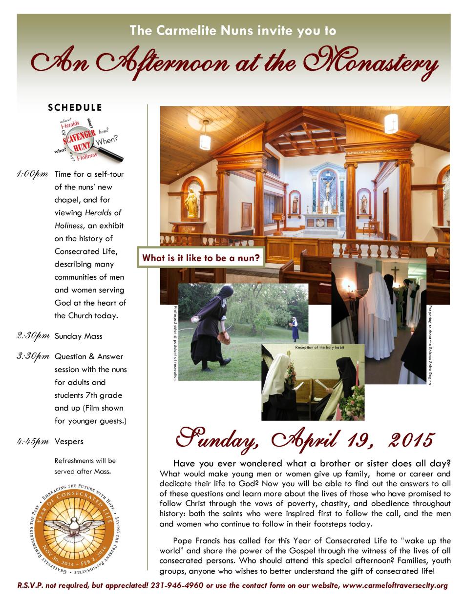 Vocations Day at Monastery