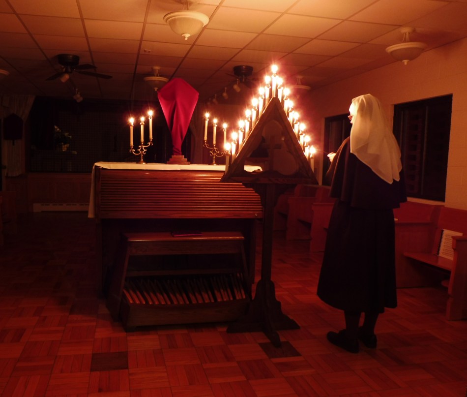 Lighting the Tenebrae candles Lighting the Tenebrae candles