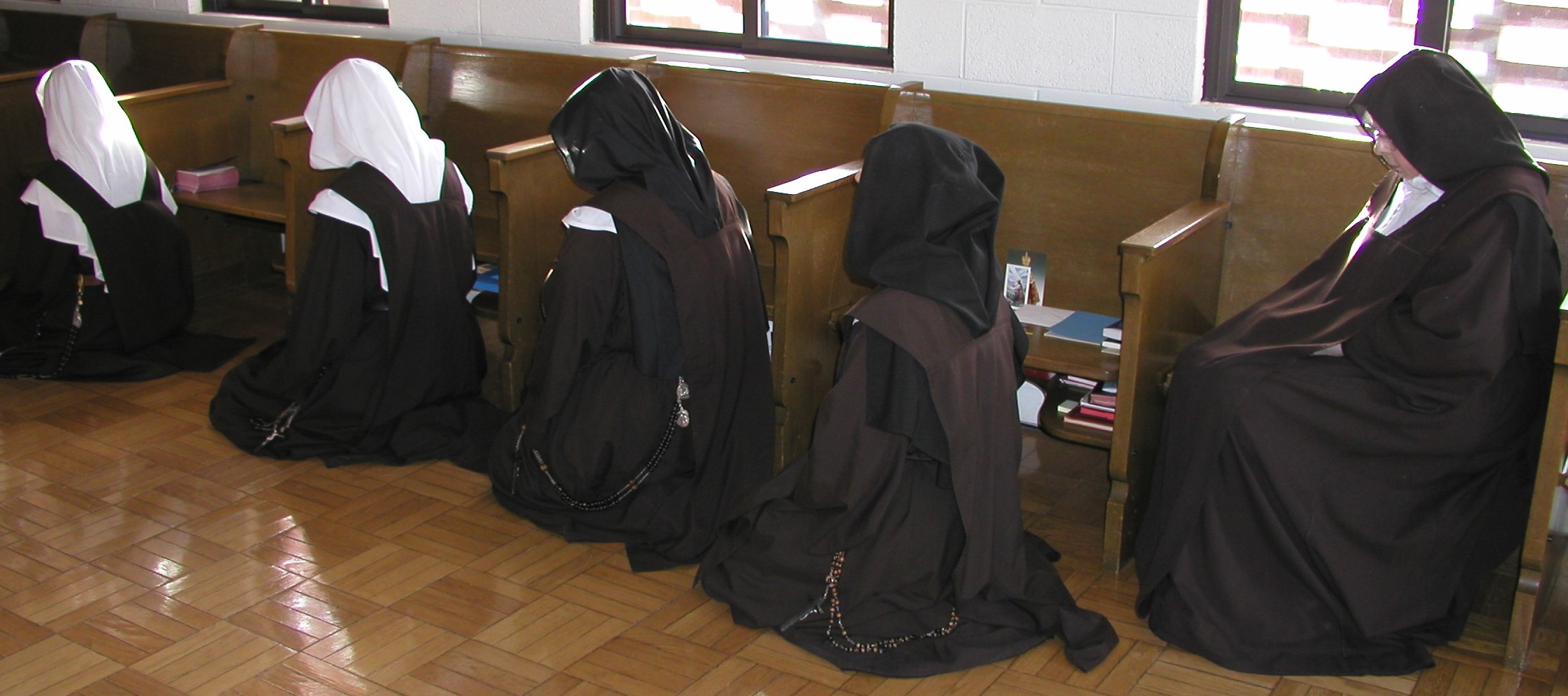 At prayer in the choir